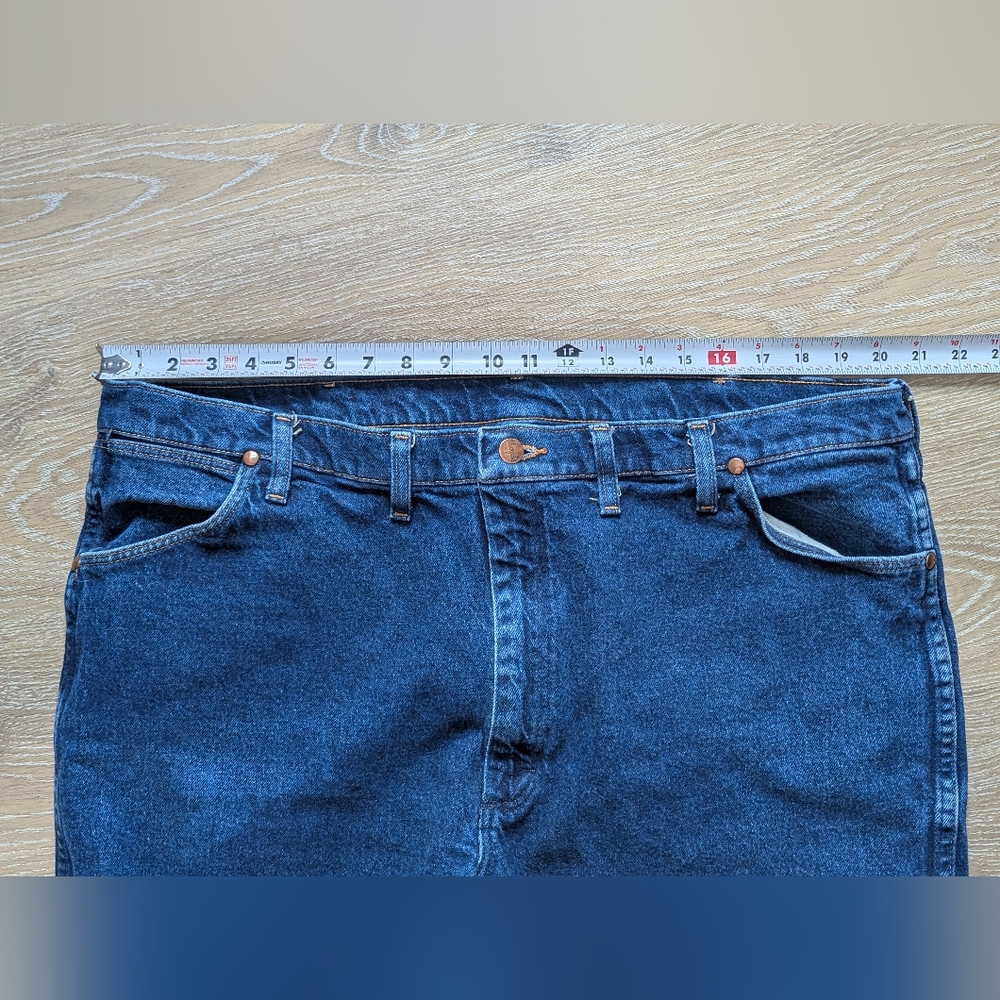 Wrangler Vintage Cowboy Cut Stretch Regular 947STR Straight Jeans Men's 44x30 - Picture 8 of 16